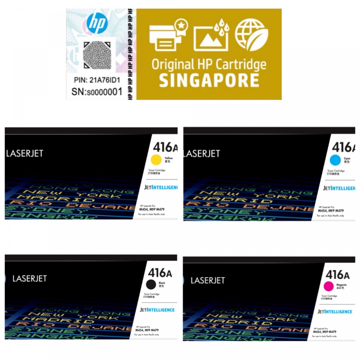 Hộp mực in Laser màu HP Pro M479fdn - HP416A