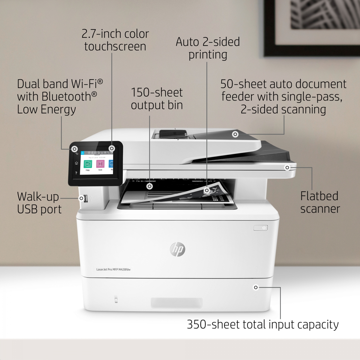 Máy in LaserJet Pro M428FDW
